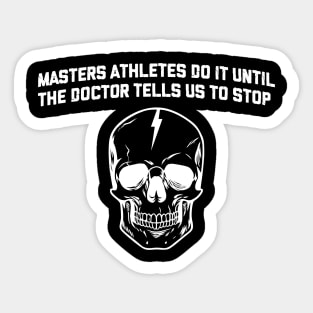 Masters Athletes Skull Fx (minimal) Sticker